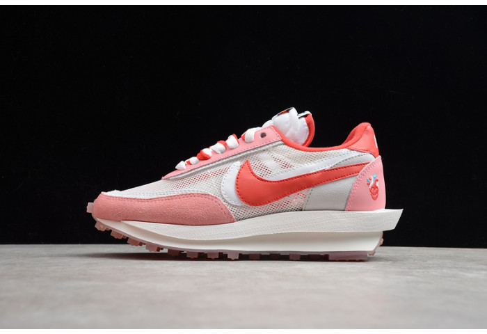 nike ldwaffle x sacai white pink  bv5378-800