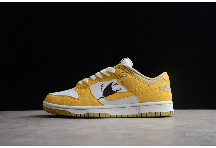 nike dunk low sun club white yellow dv1681-100