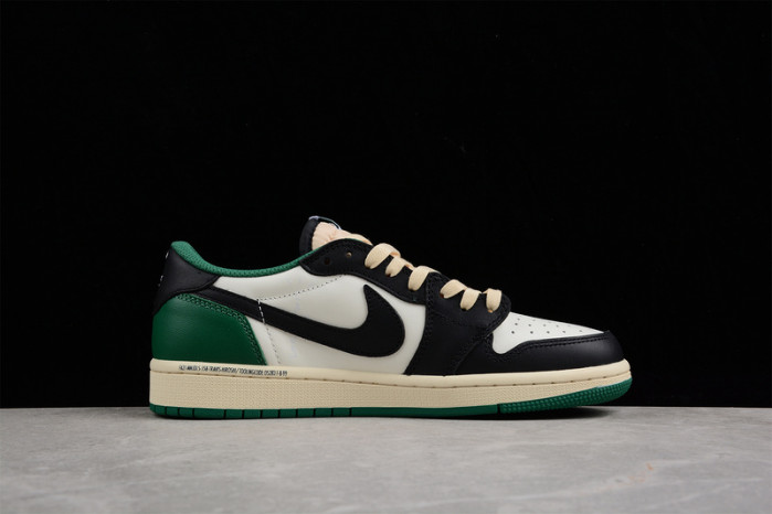 aj1 st travis scott x air jordan 1 retro low green black dm7866-128