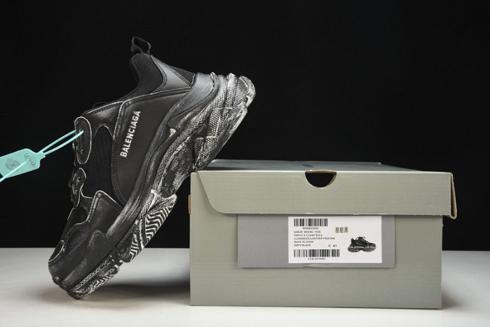 balenga triple s black clear sole btsbcs-021