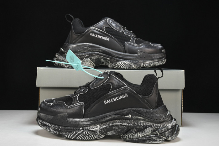 balenga triple s black clear sole btsbcs-021