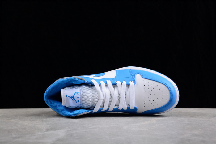 air jordan 1 mid "university blue" dx9276-100