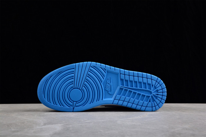 air jordan 1 mid "university blue" dx9276-100