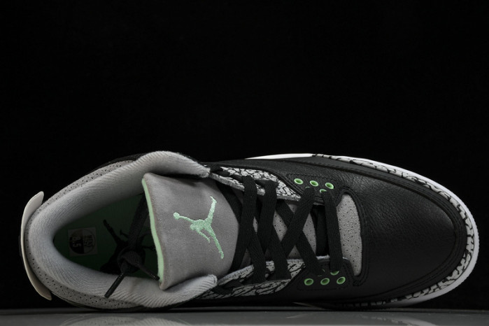 air jordan 3 retro "green glow" ct8532-031