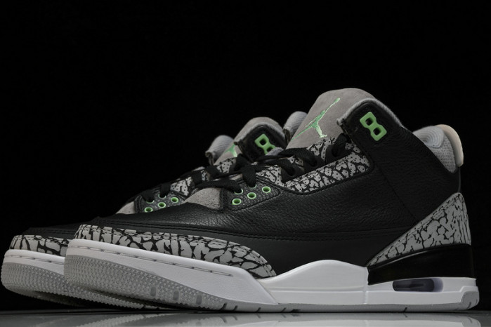 air jordan 3 retro "green glow" ct8532-031