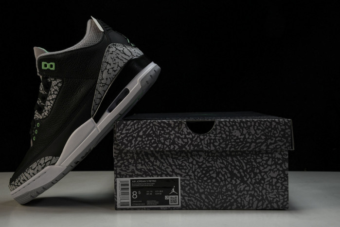 air jordan 3 retro "green glow" ct8532-031