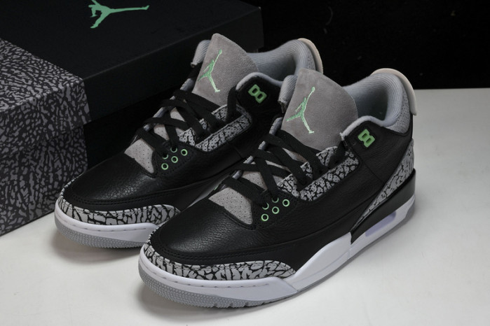 air jordan 3 retro "green glow" ct8532-031