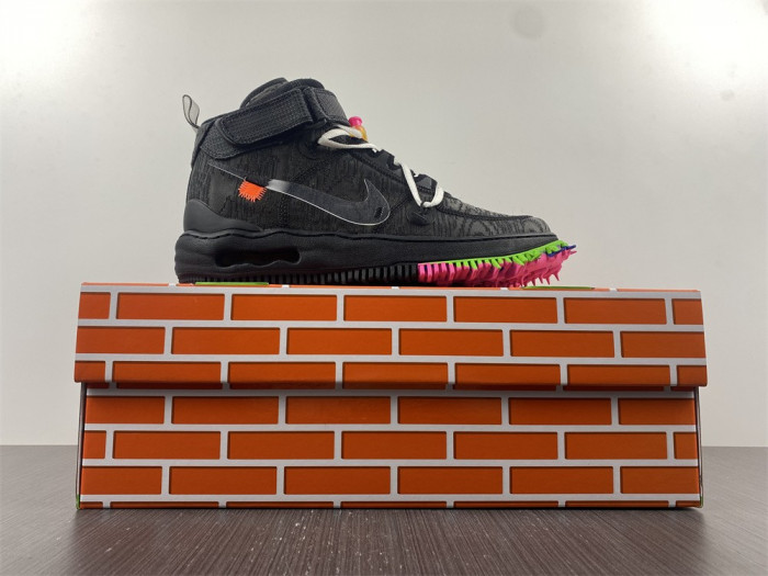 ow x nike air force 1 mid “black” do6290-001