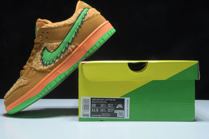 nike sb dunk low grateful dead bears orange cj5378-800