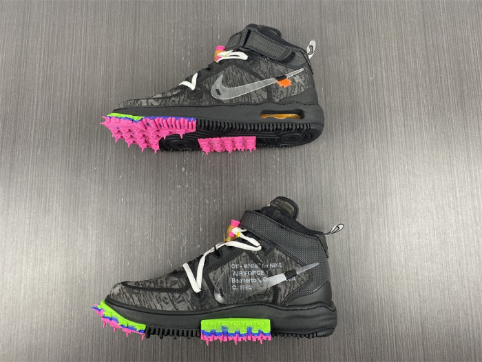 ow x nike air force 1 mid “black” do6290-001