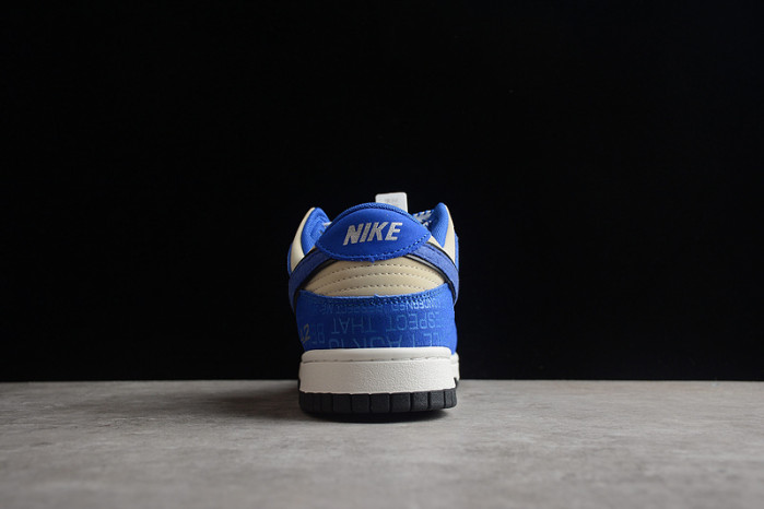 nike dunk low jackie robinson 75 yrs beige white royal blue dy2203-400