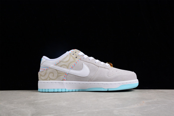 nike dunk low barbershop grey dh7614-500