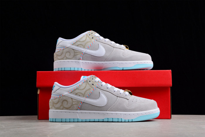 nike dunk low barbershop grey dh7614-500