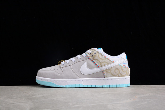 nike dunk low barbershop grey dh7614-500