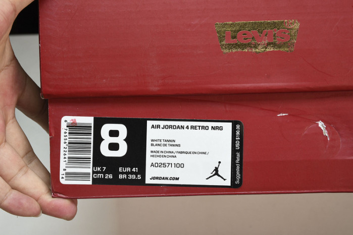 levi’s x air jordan 4 denim ao2571-100
