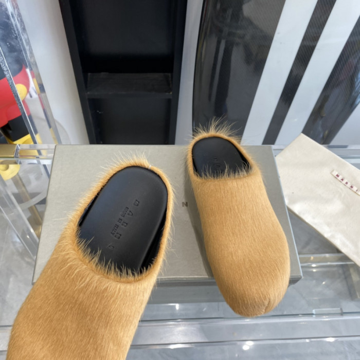 ma slide white fussbett sabot loafers mar-011