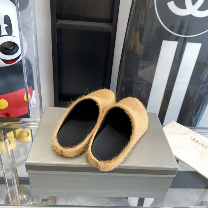 ma slide white fussbett sabot loafers mar-011