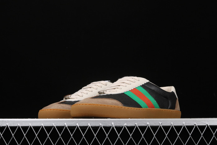 gc jbg leather and sued black
