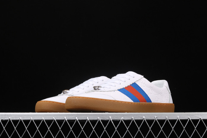 gc jbg leather and sued white