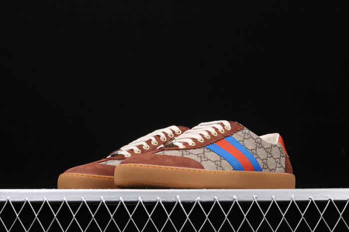 gc jbg leather and sued brown