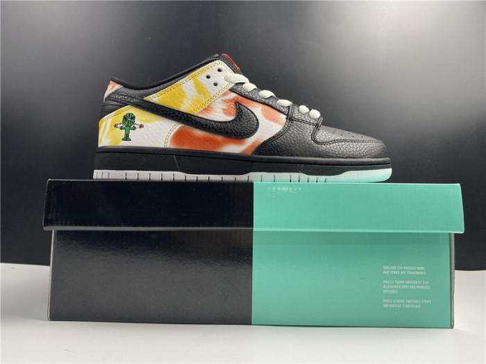nike sb dunk low raygun tie-dye black bq6832-001