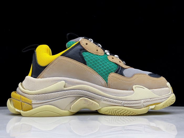 balenga triple s beige green yellow 483513 w06e3 7070