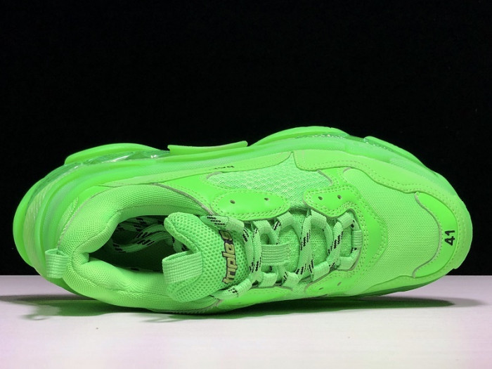 balenga triple s neon green clear sole 541624 w09ol 3801