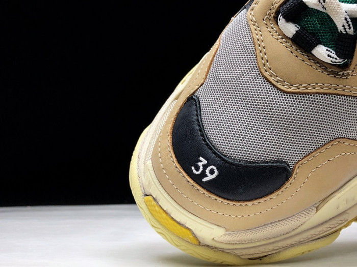 balenga triple s beige green yellow 483513 w06e3 7070