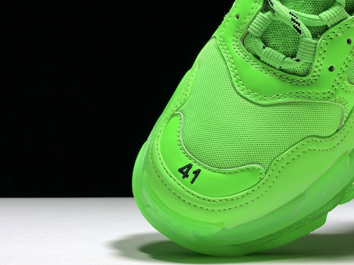 balenga triple s neon green clear sole 541624 w09ol 3801