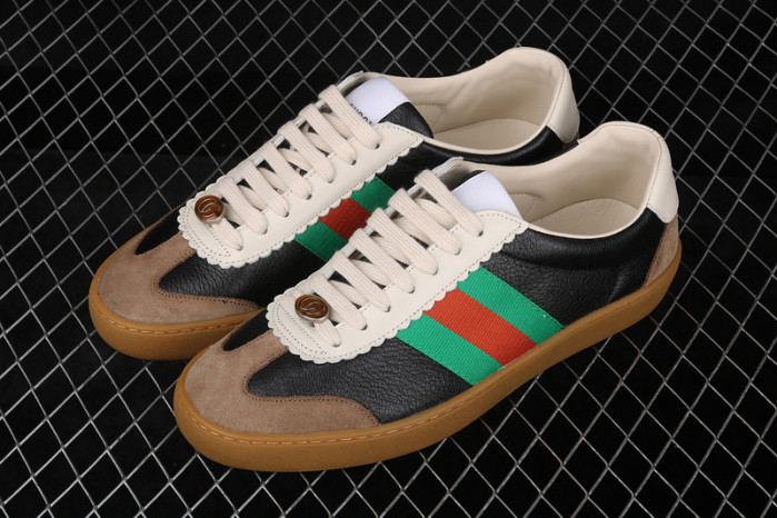 gc jbg leather and sued black