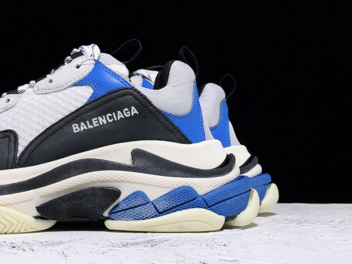 balenga triple s black blue 536737w09oh1007
