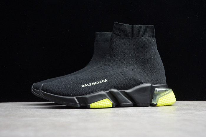 balenga sneaker speed high noir and vert 360-517319w07u01007
