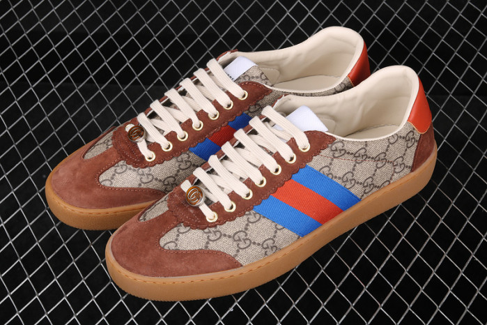 gc jbg leather and sued brown