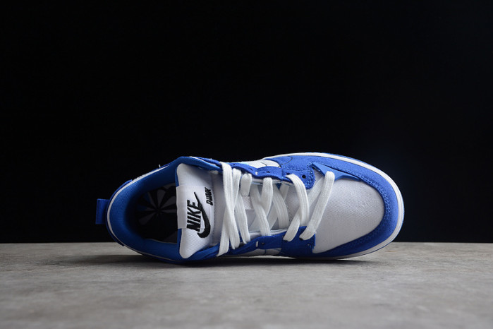 nike dunk low disrupt 2 white university blue (w) dh4402-102