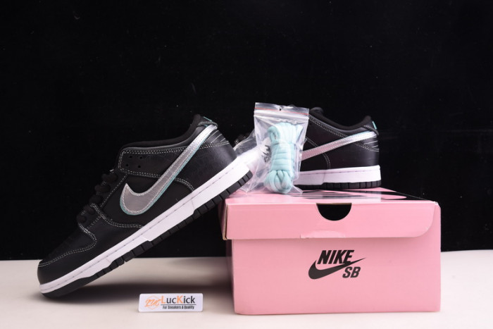 nike sb dunk low diamond S*pply co black diamond bv1310-001