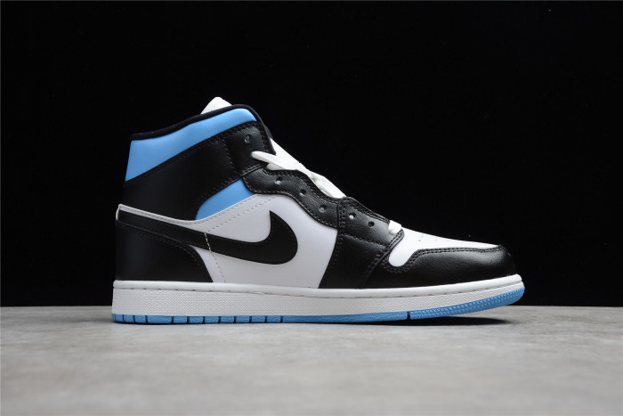 jordan 1 mid university black white (w) bq6472-102