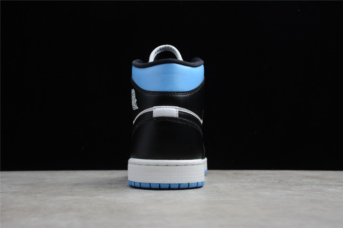 jordan 1 mid university black white (w) bq6472-102
