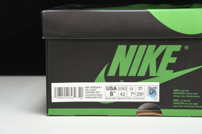 air jordan 1 high og "lucky green" dz5485-031
