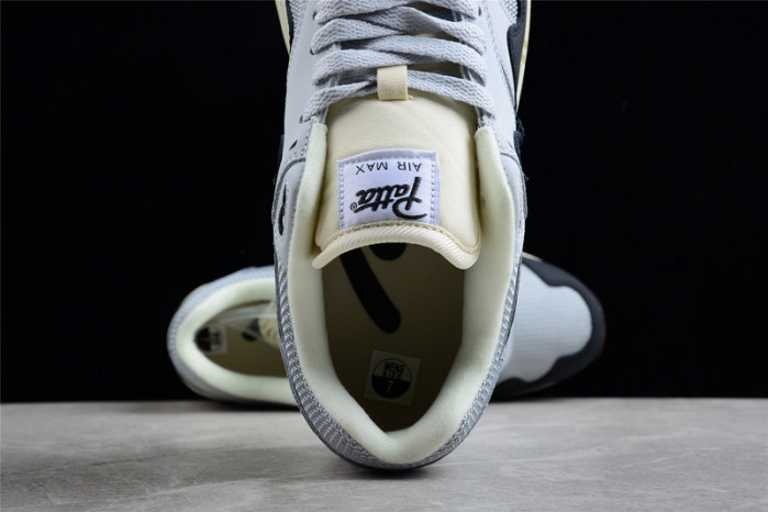 patta x nike air max 1 black white grey dh1348-002
