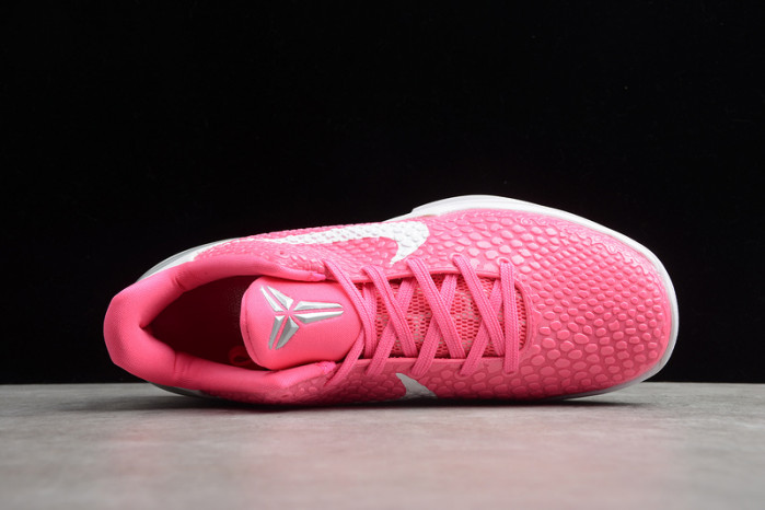 nike zoom kobe 6 think pink pinkfire metallic silver white cw2190-601
