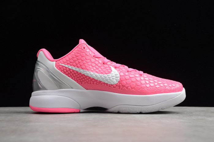 nike zoom kobe 6 think pink pinkfire metallic silver white cw2190-601