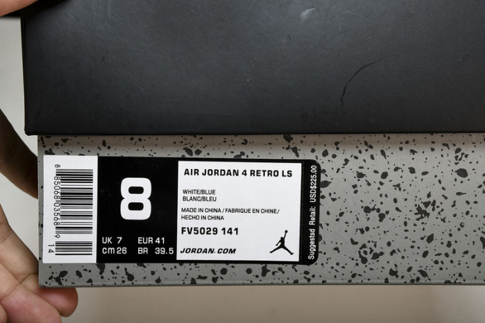air jordan 4 retro "military blue" fv5029-141
