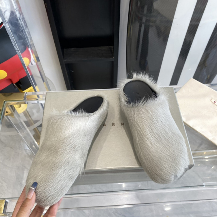 ma slide white fussbett sabot loafers   mar-010