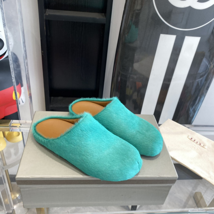 ma slide white fussbett sabot loafers mar-009