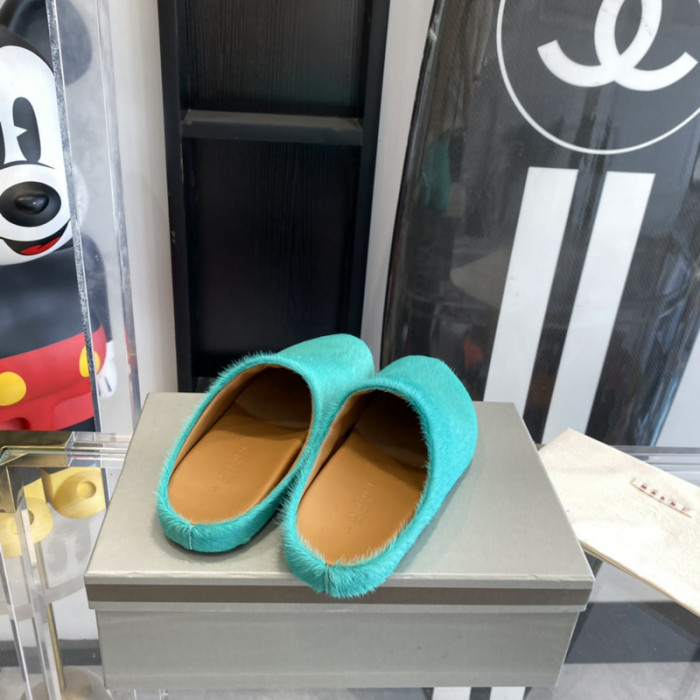 ma slide white fussbett sabot loafers mar-009