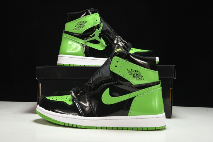 jordan 1 retro high pine green black 555088--030