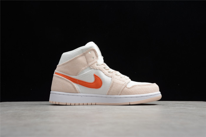 air jordan 1 mid corduroy womens da8009-108