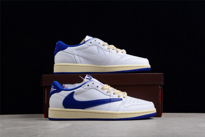 fragment design x travis scott x air jordan 1 retro low white royal blue dm9868-218