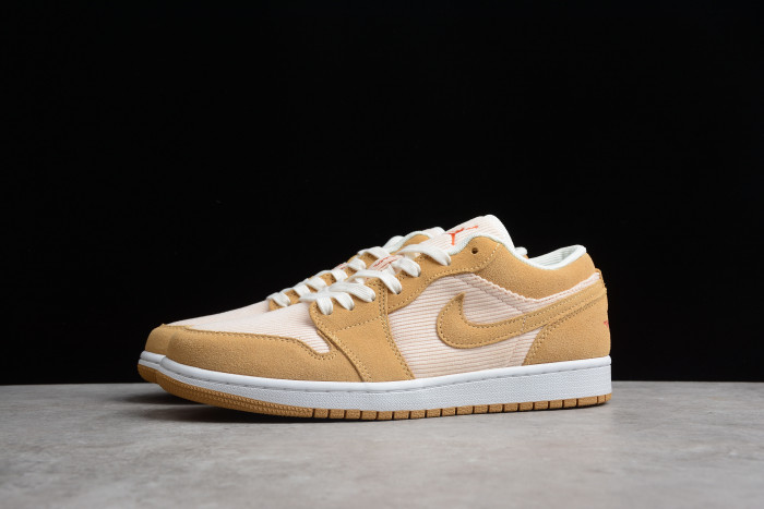 jordan 1 low se twine orange quartz corduroy (w) dh7820-700