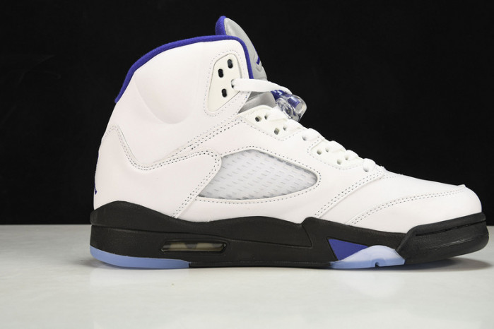 air jordan 5 white/dark concord-black dd0587-141